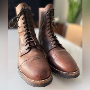 Thursday Boot Co. Men's Brown Leather Lace-Up Boots